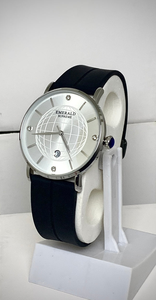 Emerald Supreme Silicon Strap Magnetic Lock Mens Watch