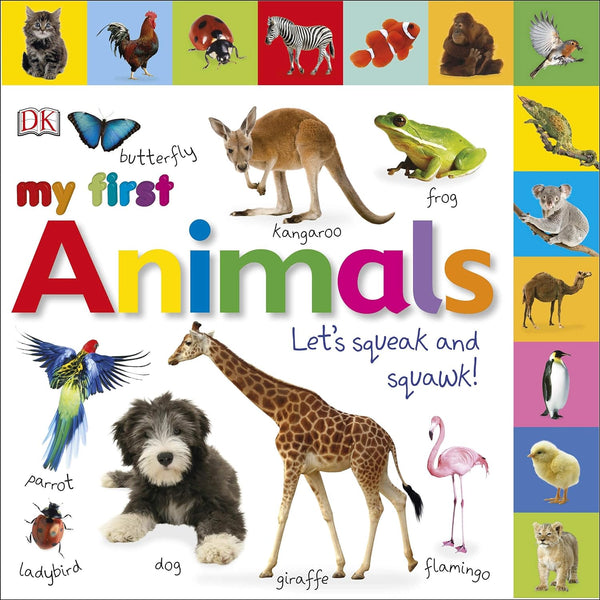 My First Animals Let's Squeak and Squawk - My First Tabbed Board Book