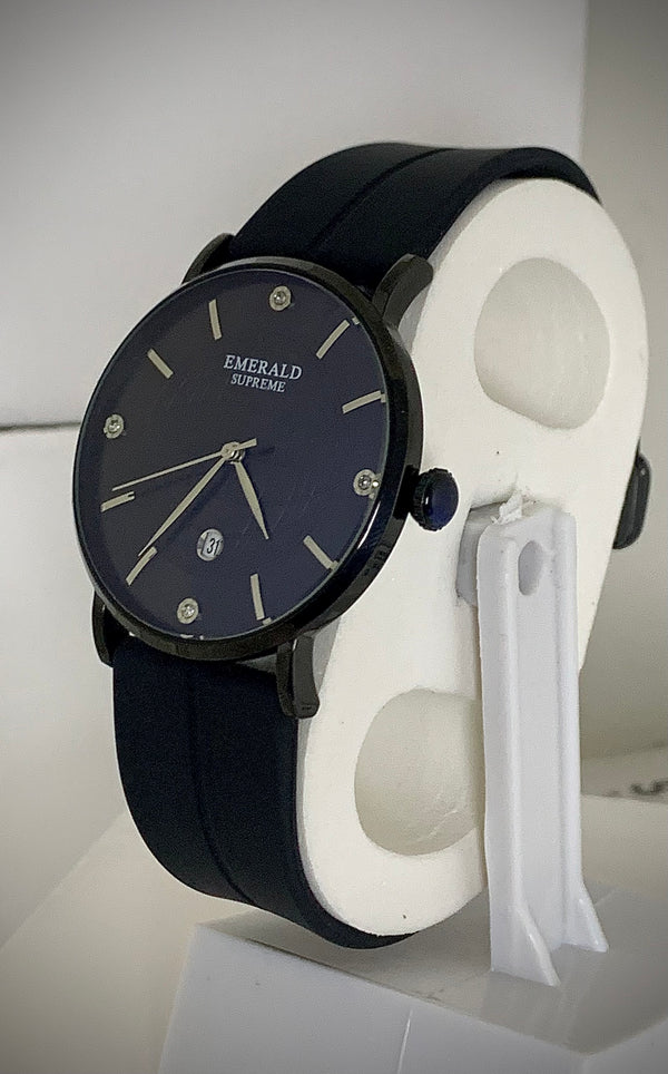 Emerald Supreme Silicon Strap Magnetic Lock Mens Watch