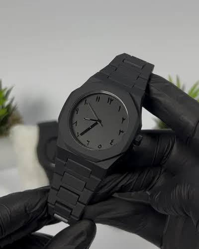 Black AURA Stainless Steel Mens Watch