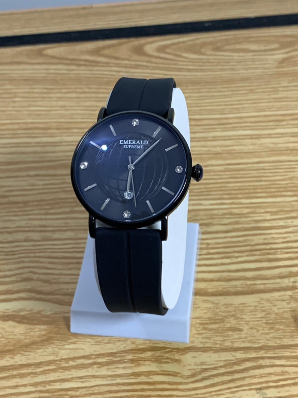 Emerald Supreme Silicon Strap Magnetic Lock Mens Watch