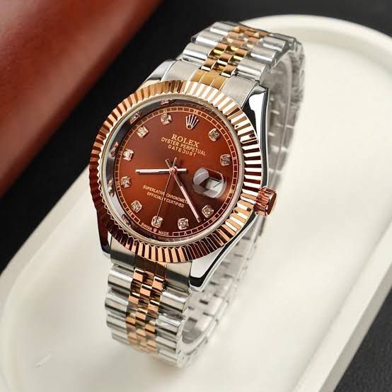 Rolex Dial Day And Date Stainless Steel Mens Watch